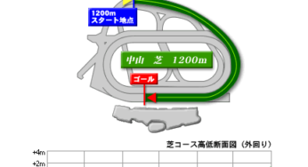 中山芝１２００ｍ　コース攻略ガイド